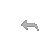Clear Glass Growing Left Arrow 5